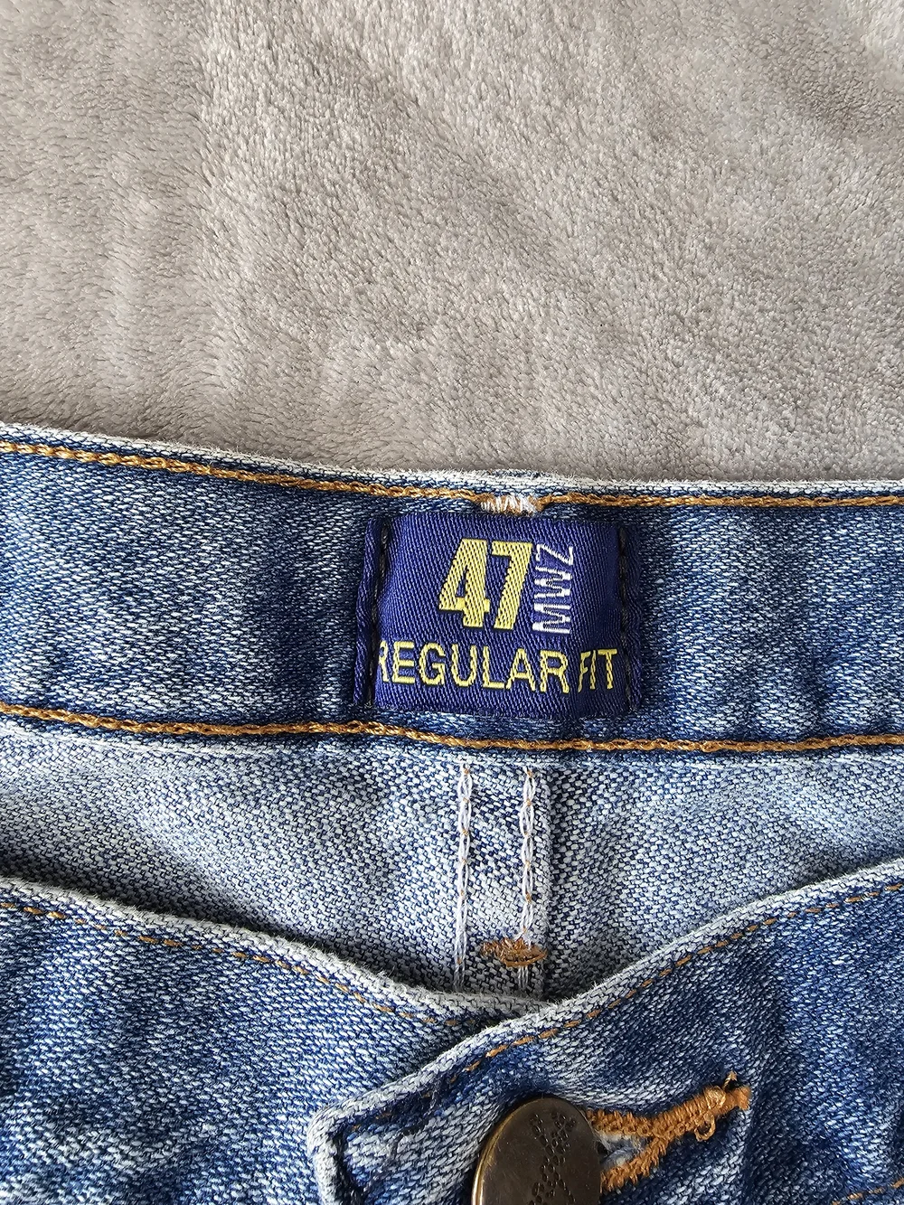 Wrangler Men's Medium Blue Straight‎ Leg Jeans Sz 38